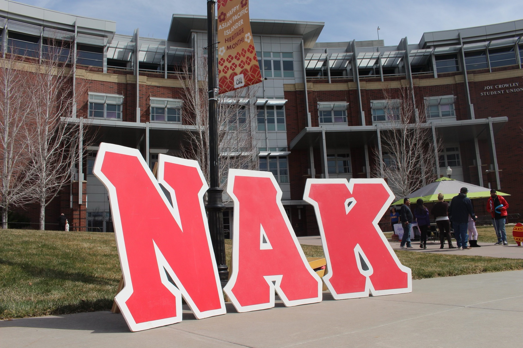 NAK letters on the UNR campus