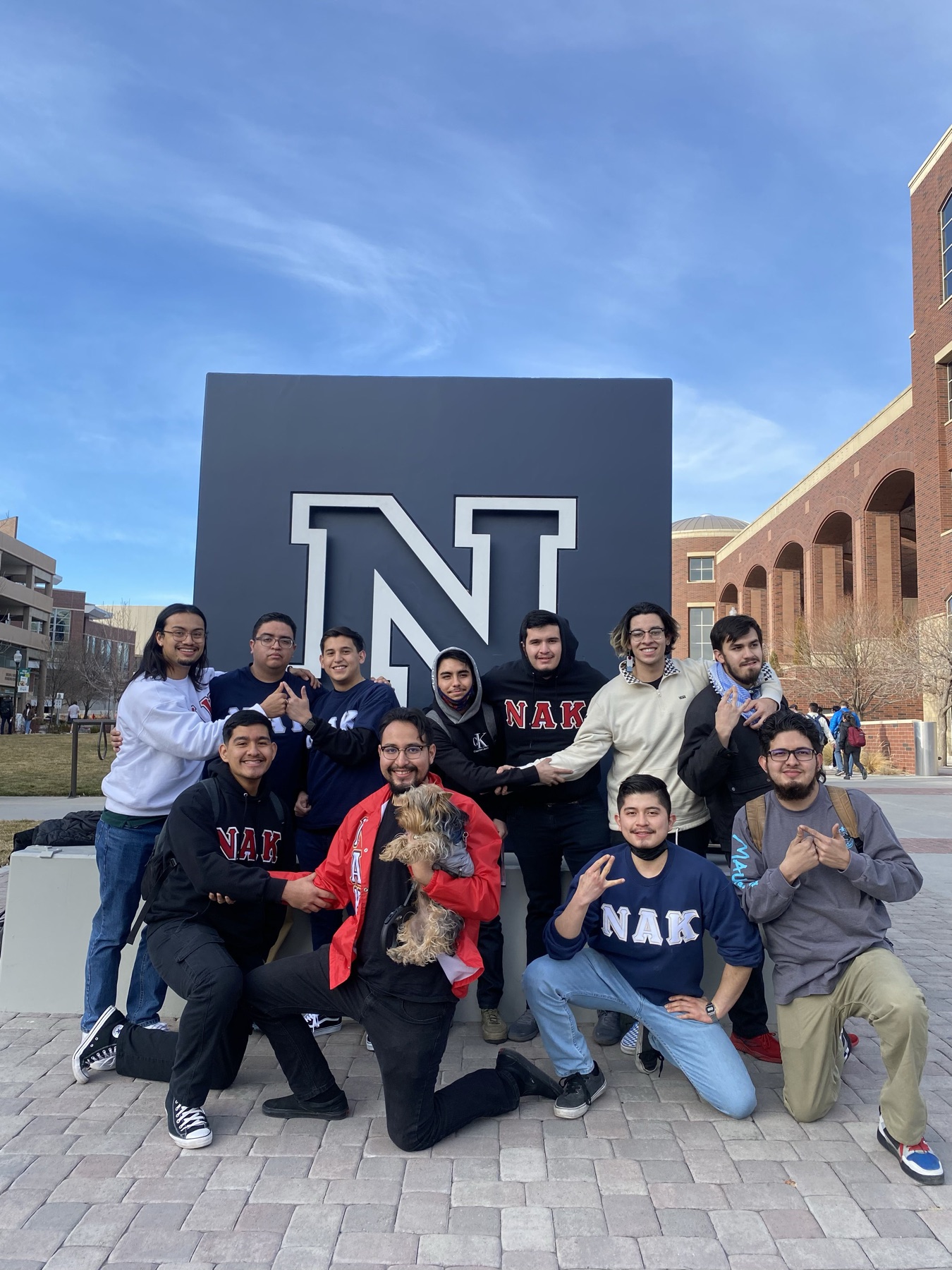 Group photo at the Nevada block N