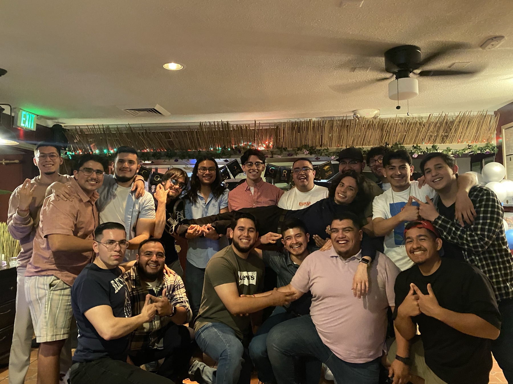 Brothers of the Omicron Chapter gathered together