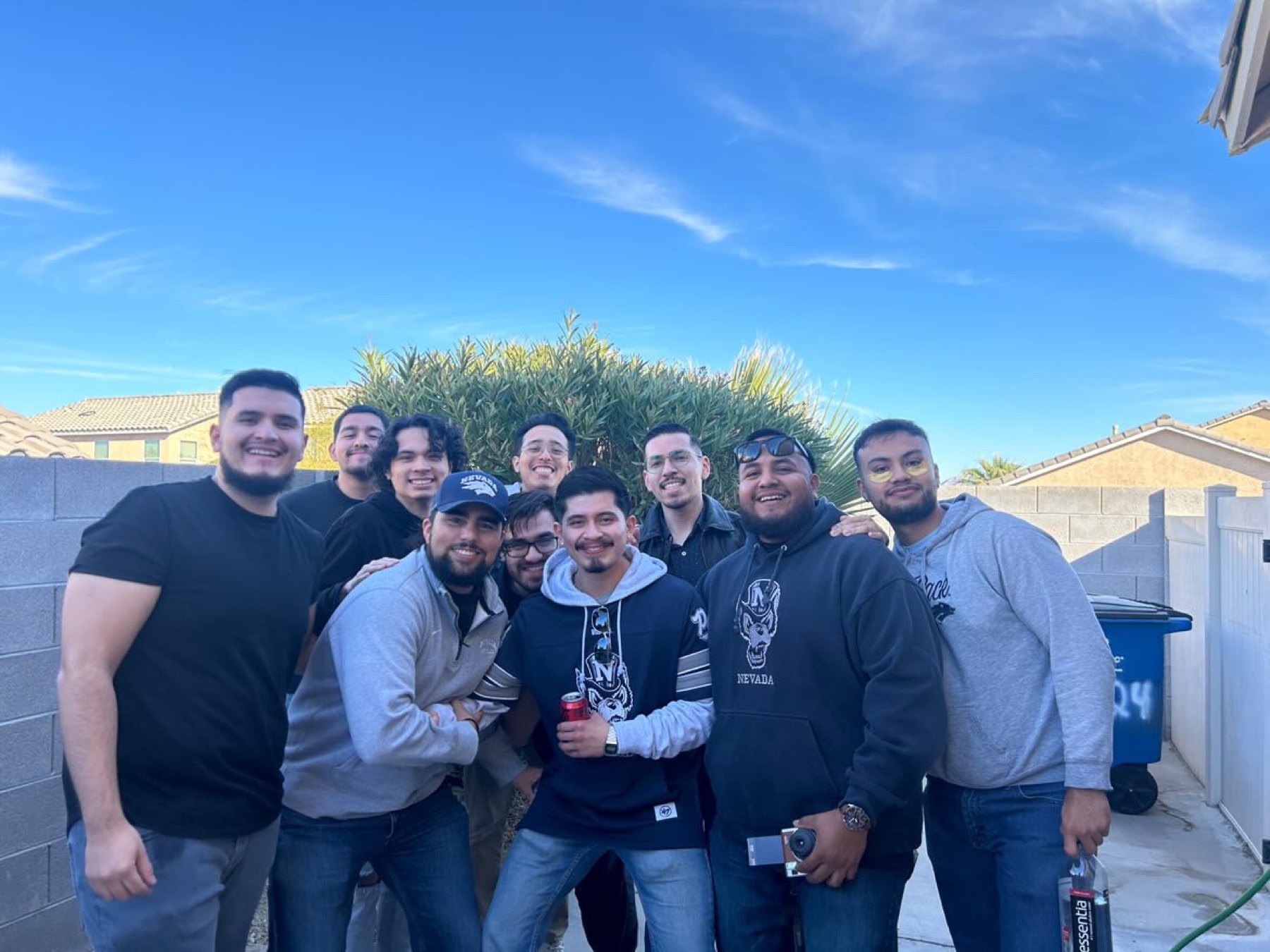 Brothers of the Omicron Chapter at a rush event